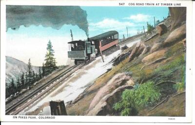 Cog Road Train at Timberline, Pike's Peak - Unposted.  #31325