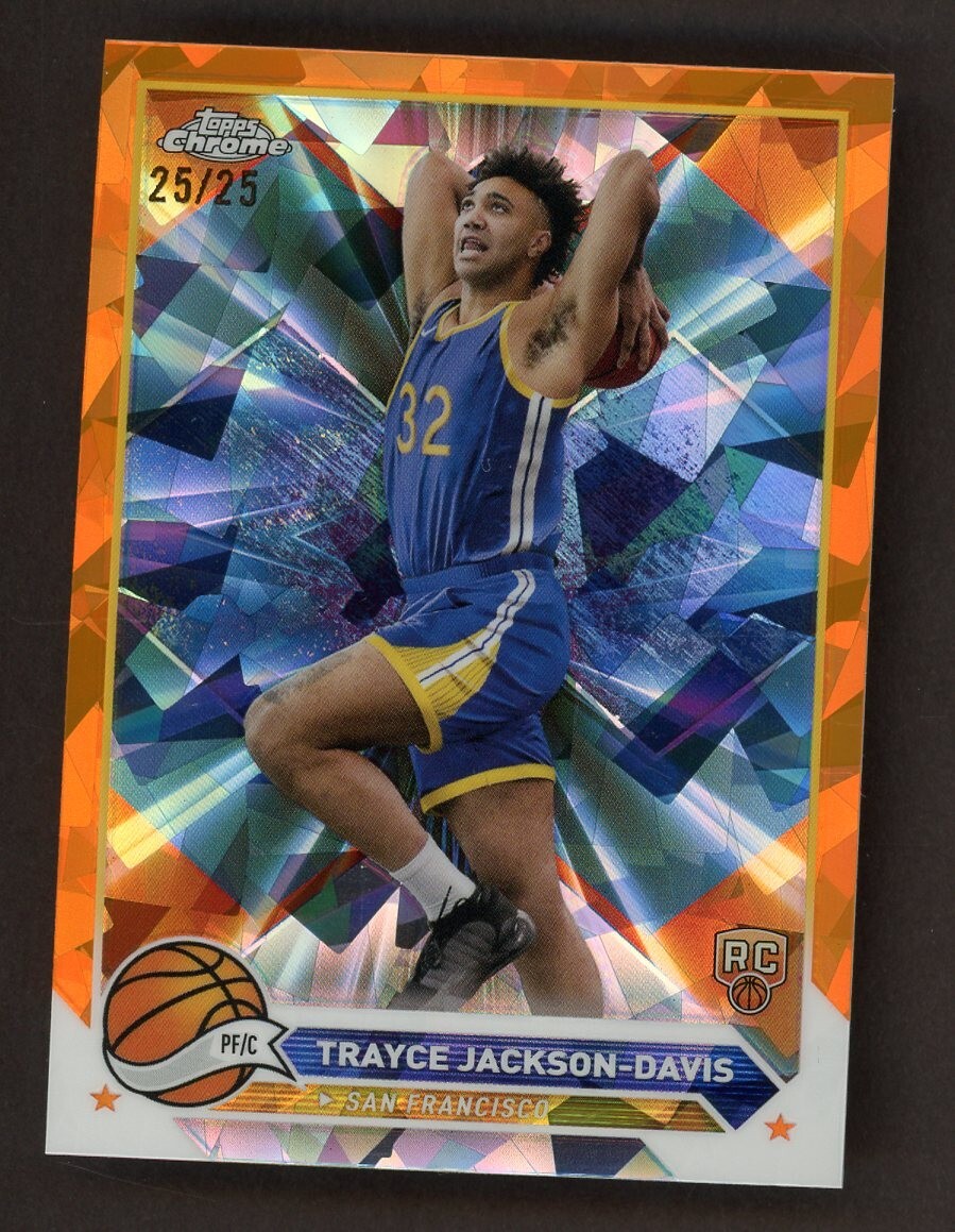 2024 Topps Chrome Sapphire Orange Refractor Trayce Jackson-Davis RC Rookie /25