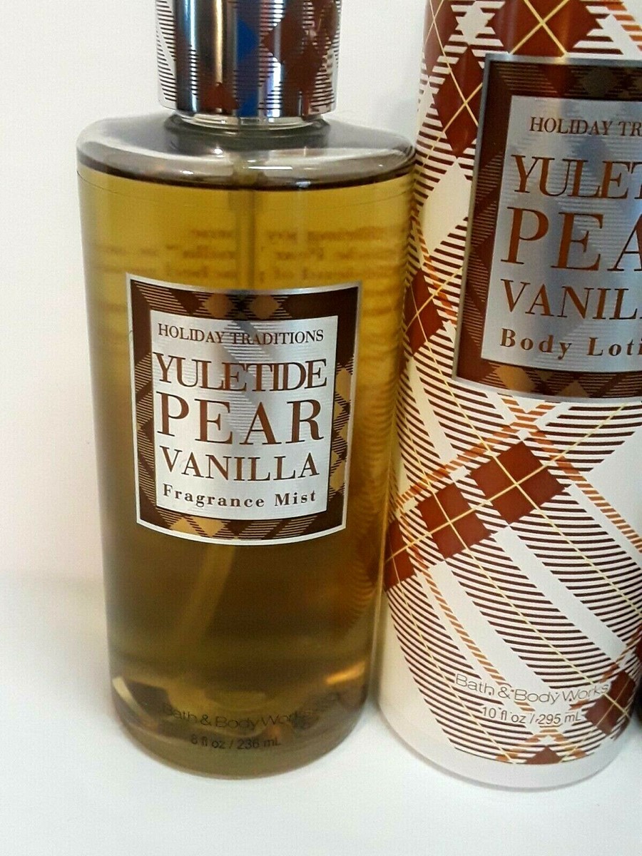 Bath Body Works Yuletide Pear Vanilla Lotion Fragrance Mist