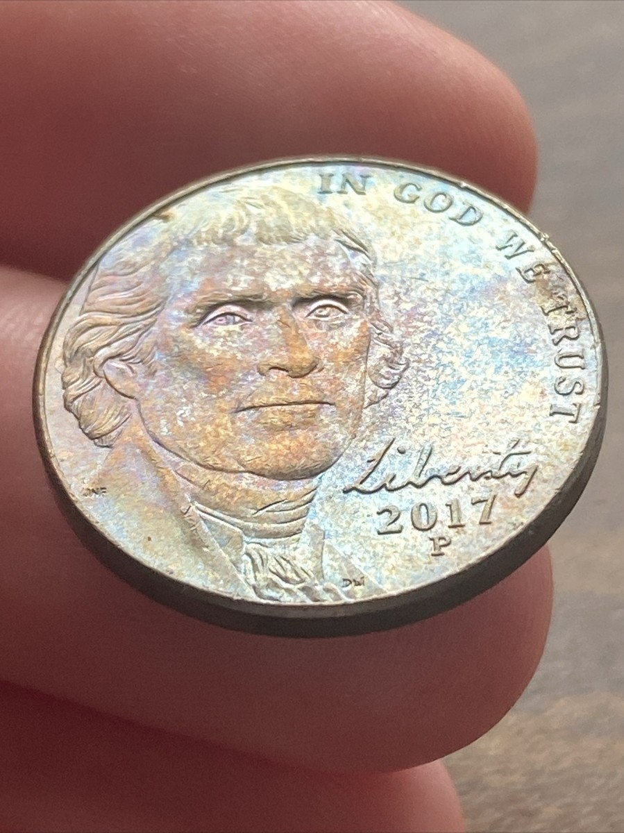 2017 P Jefferson Nickel Actual Coin Striking Mesmerizing