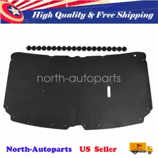 For 1999-07 Ford F250 Hood Insulation Pad Heat Blanket&Clips F350 F450 Excursion