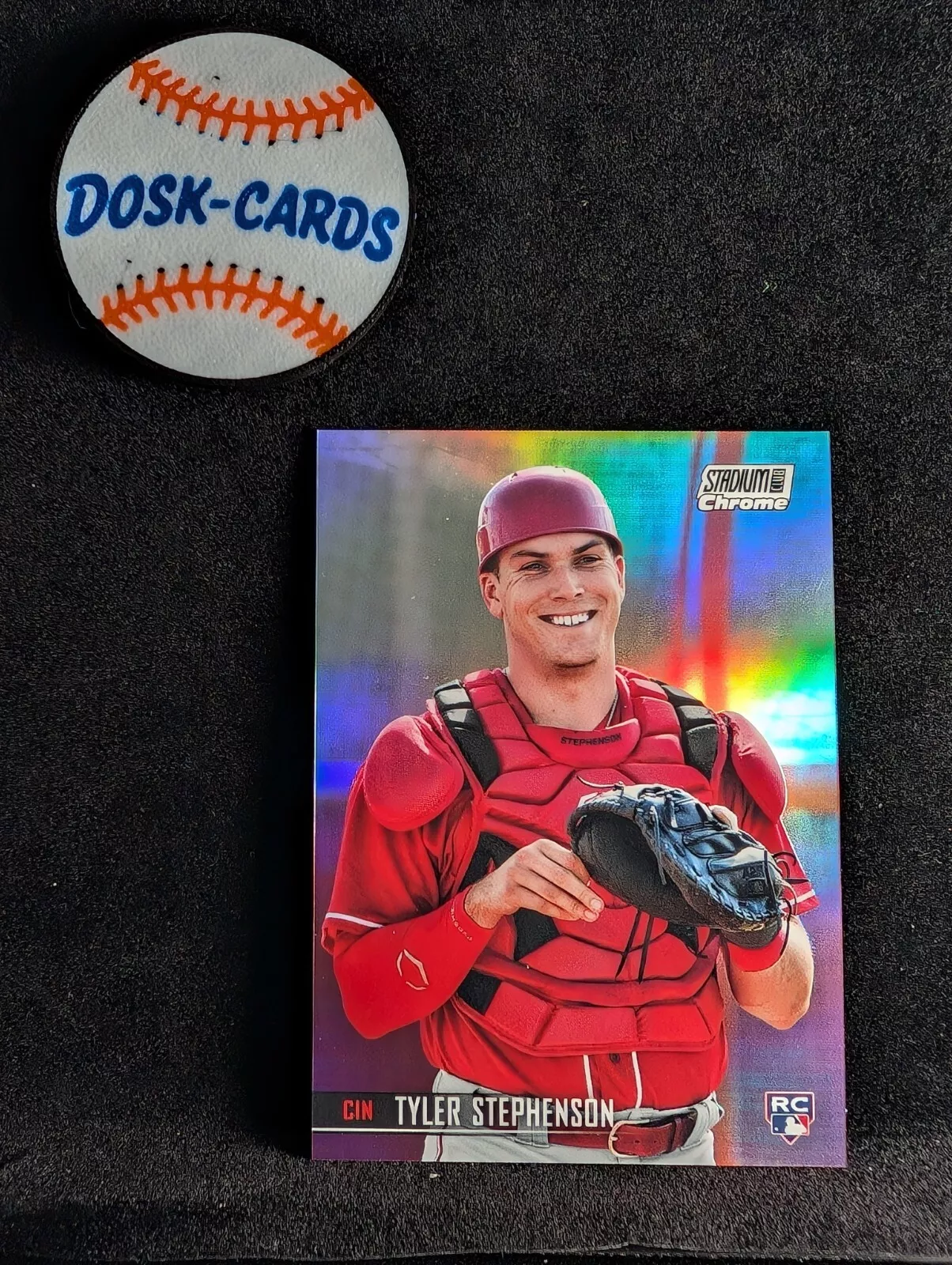 2021 Topps Stadium Club - Tyler Stephenson #221 Chrome Refractor /30