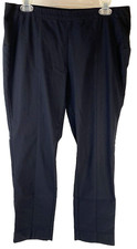 Simply Vera Womens Straight Leg Stretch Black Pants Flat Front Size 12