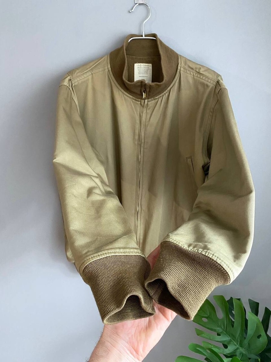 Vintage 1940s US Army Tanker Jacket WWII Wool Lining Zip TALON