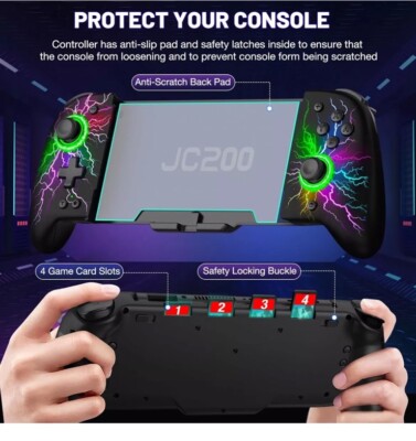 Gammeefy JC200 Switch Controller - Hall Effect One-Piece Wireless Switch Joypad