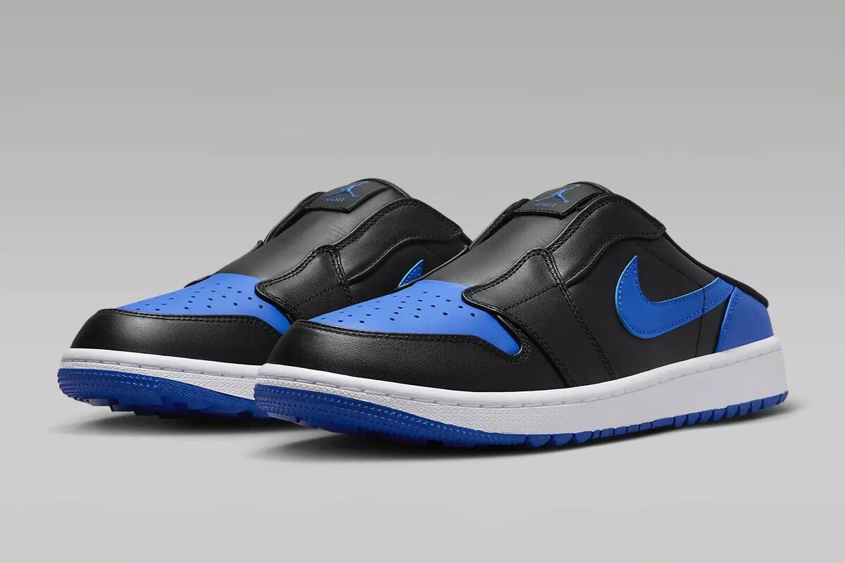 Nike Air Jordan Mule Golf Black White Royal FJ1214-002 US Nike Air Jordan Mule Golf Black White Royal FJ1214-002 US