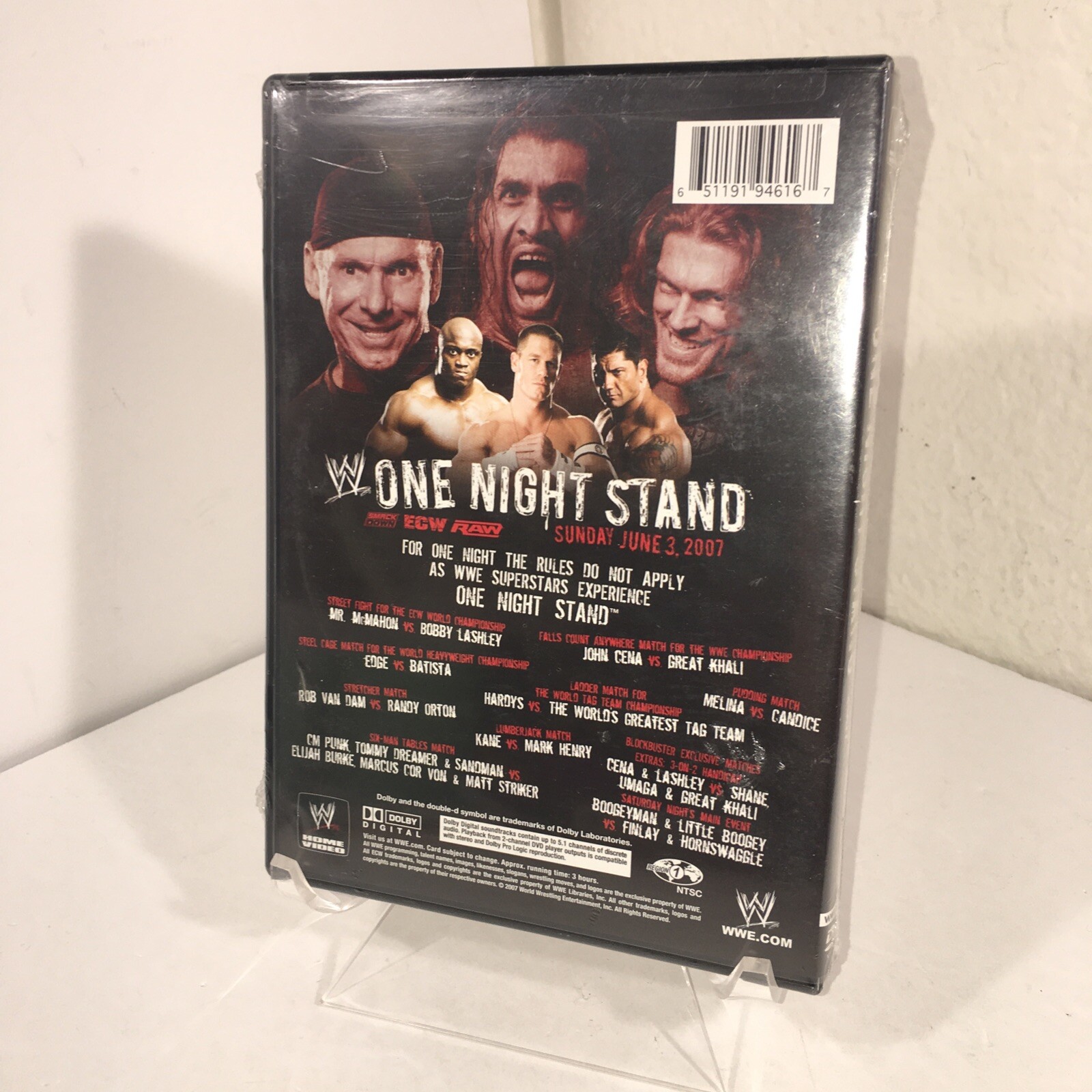 WWE One Night Stand 2007 Blockbuster Video 2 Disc DVD John Cena Edge for  sale online | eBay