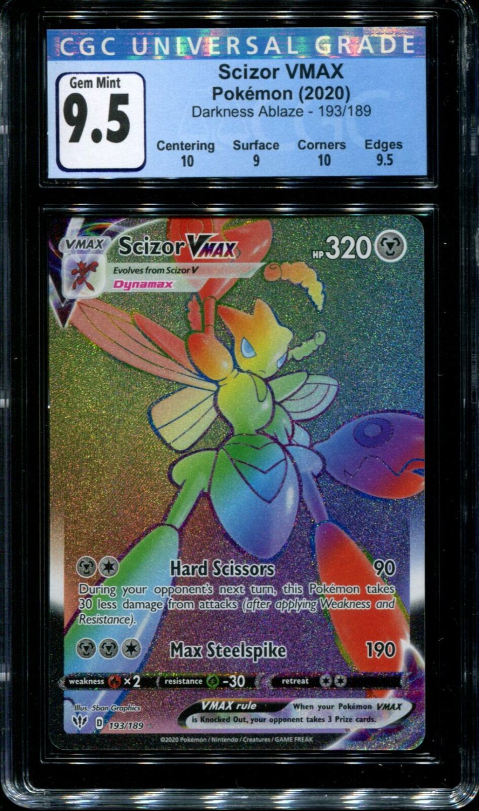 Carta Pokemon Scizor VMAX Português 119/189 Card Original Copag