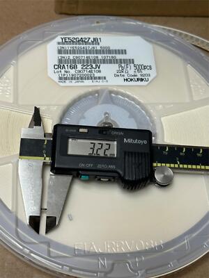 5000x Hokuriku Chip 1608 Resistor SMD 22K Ohm 223 5% CRA168 ACR164 YE52G427