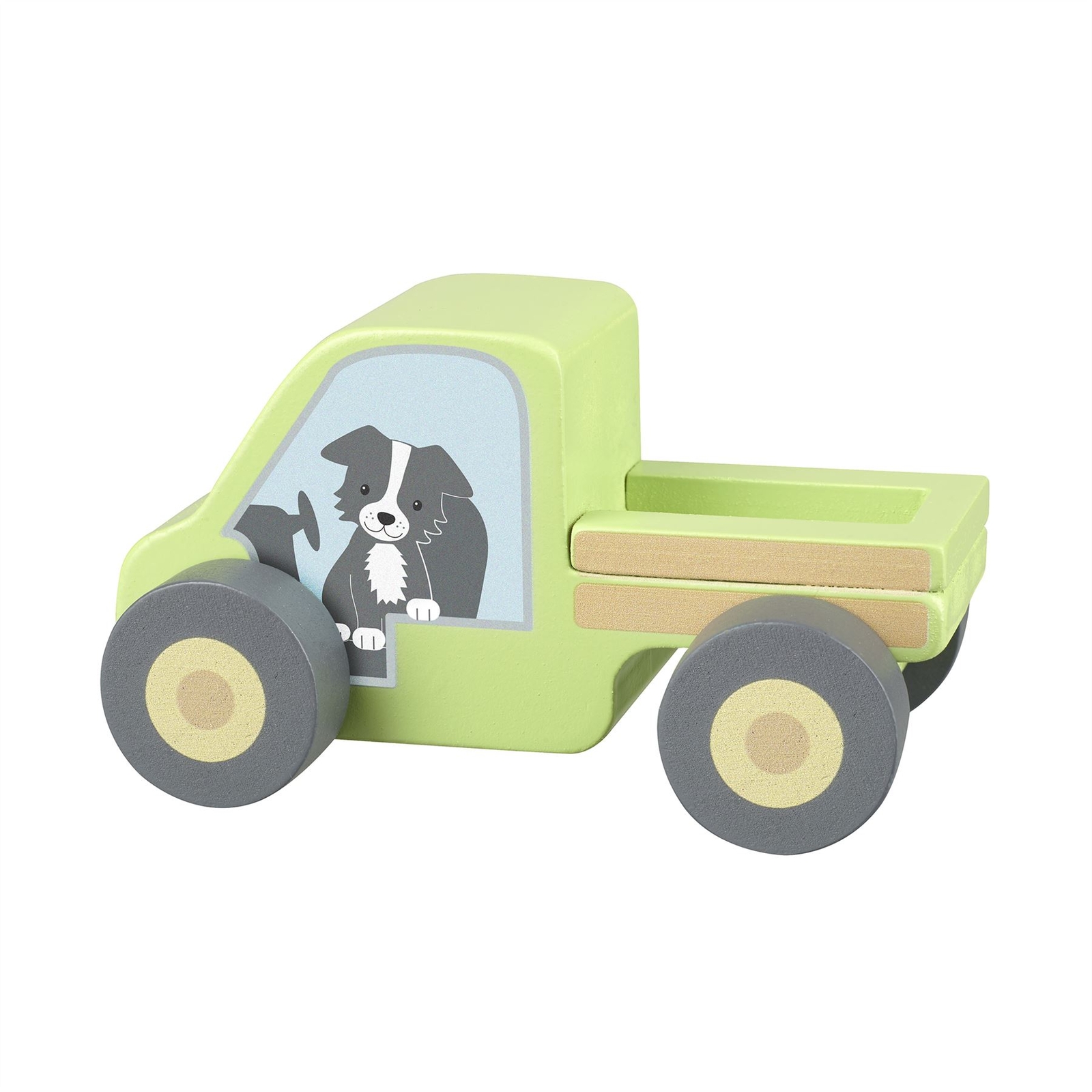 Wooden Farm Vehicle Toy Orange Tree Toys Farm Truck For Toddlers