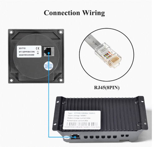 Remote meter / display / monitor for dual battery solar panel charge controller - Picture 3 of 8