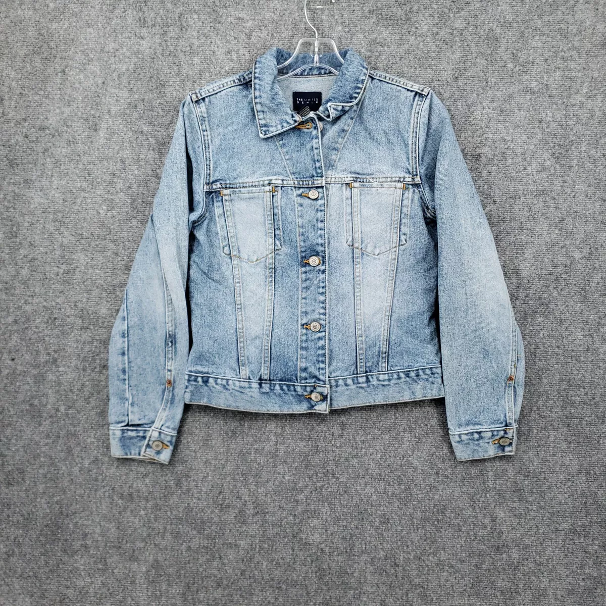 Stone washed jeans jacket womens cheap