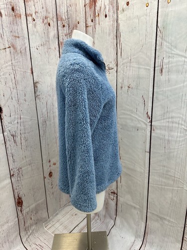 Jones New York Blue Sherpa Half Zip Pullover Jacket Size Small TCC - Picture 5 of 10
