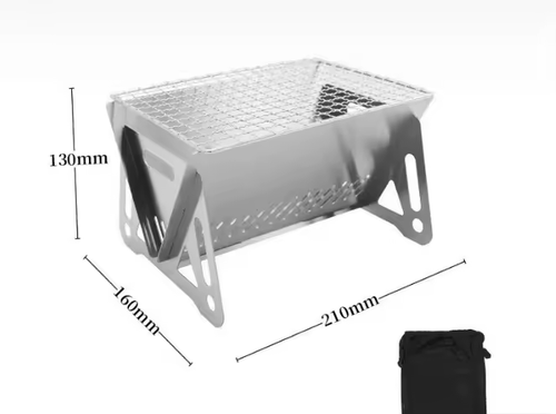 Mini Portable Camping Grill Lightweight Stainless Steel BBQ Stove for Camping - Picture 10 of 12