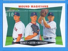 2009 Topps Heritage #230 Daisuke Matsuzaka/Jon Lester/Josh Beckett Red Sox