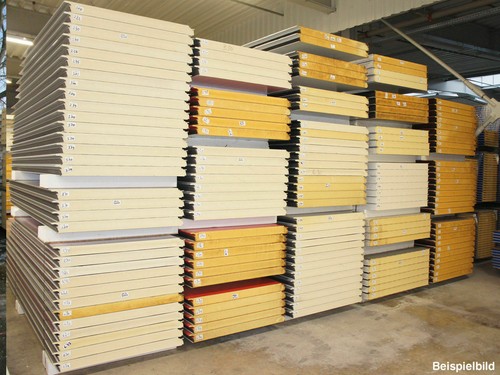 80 mm Sandwichplatten Wandplatten Thermowand Isowand Sichtschutz - 2. Wahl - Bild 3 von 6