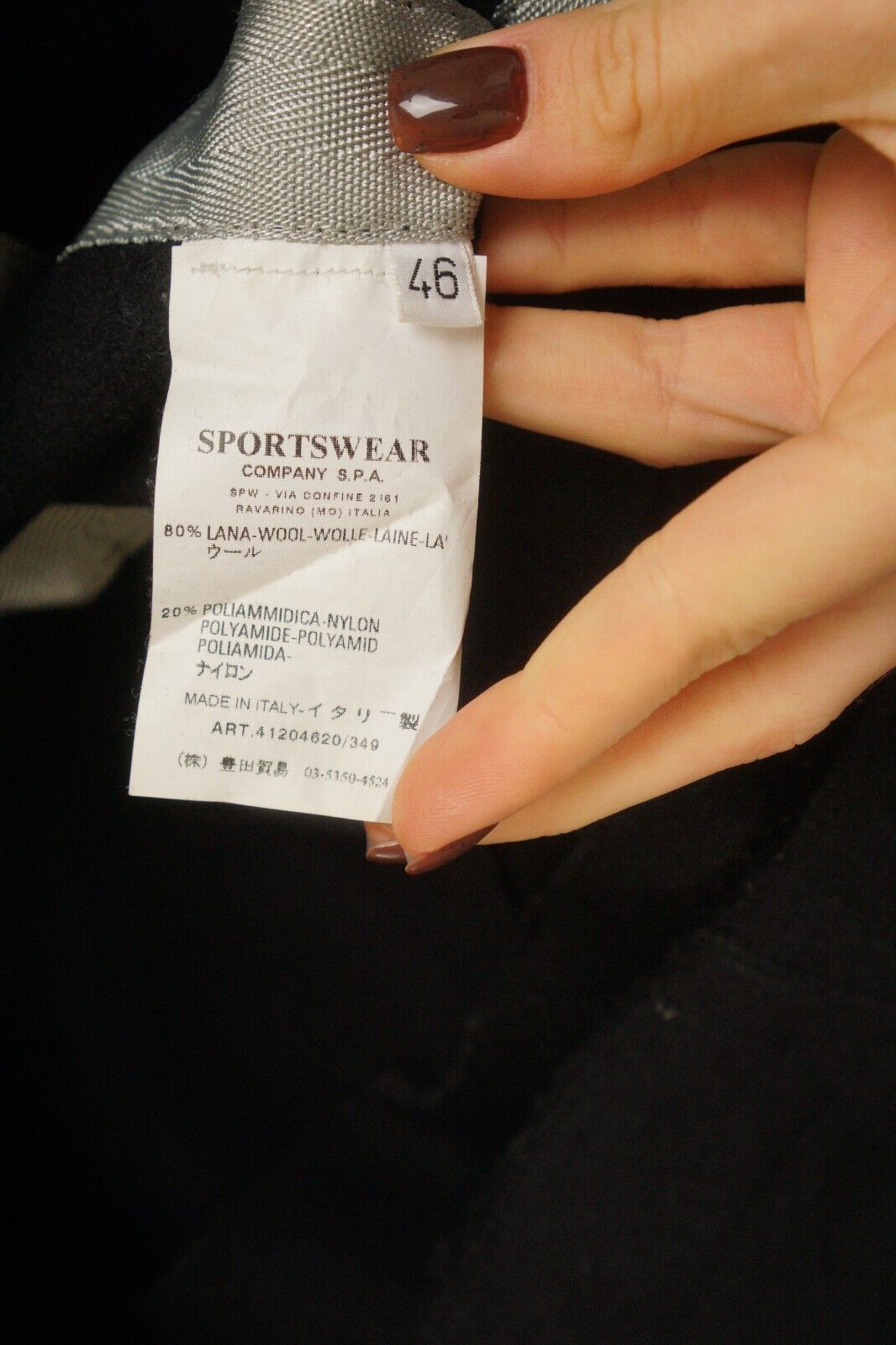 Men CP Company Coat Black Wool Made in Italy Hooded EU46 UK/US36 XXS VAI340 thumbnail 8