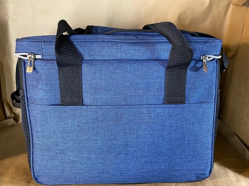 Borsa da viaggio PetAmi blu con tracolla e manici per il trasporto 15" x 9" - Foto 6 di 12