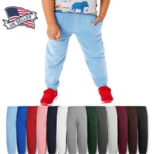Kids and Toddler Premium Soft Sweatpants Boys Elastic Fleece Pants 2-16 Years 