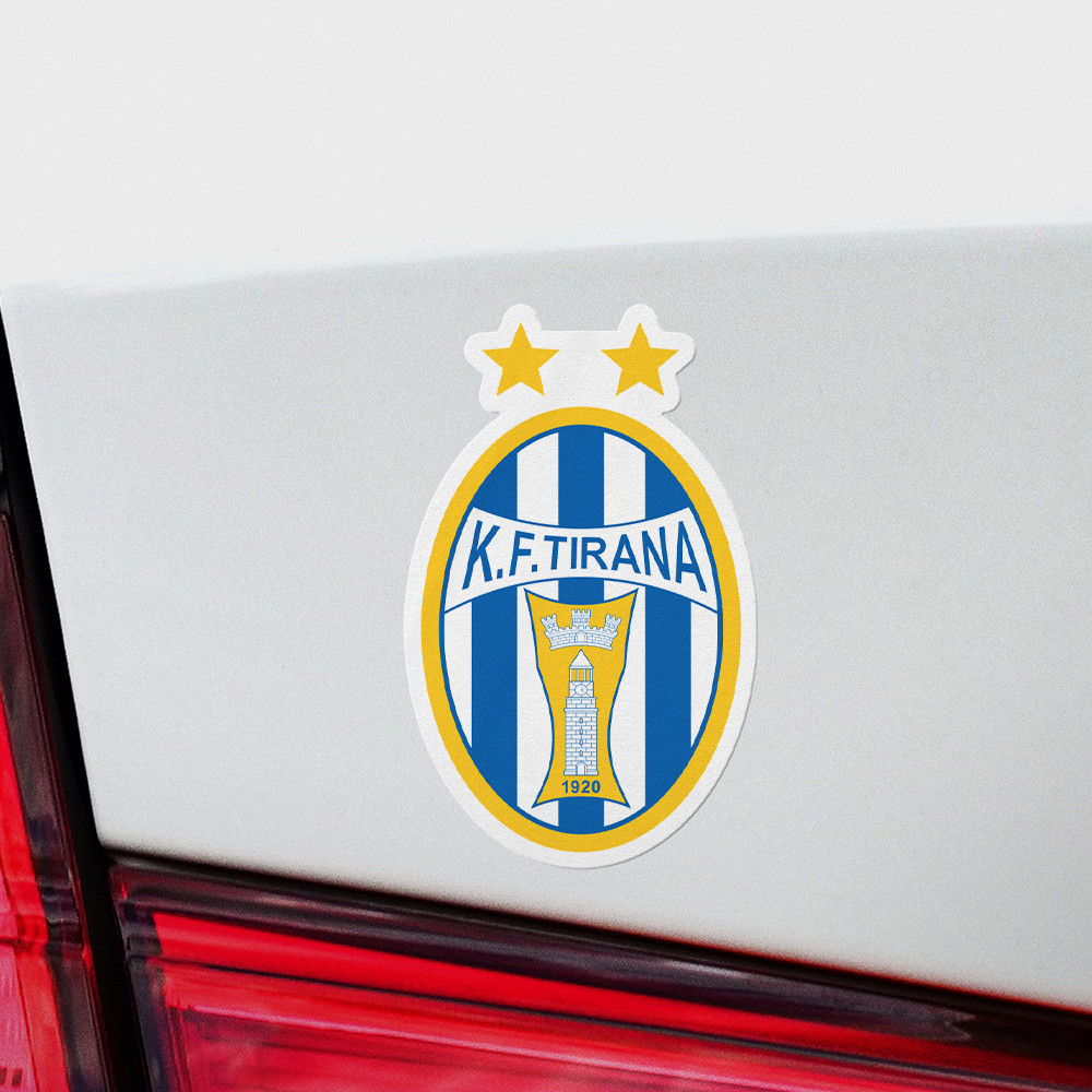 KF Tirana Albania Soccer Football Car Bumper Sticker Decal 3'' x 5