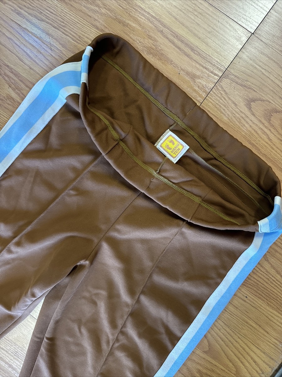 70s HANG TEN スケートジャージ VTG 70s Hang Ten Track Suit Set Jacket & Pants Brown W/Baby