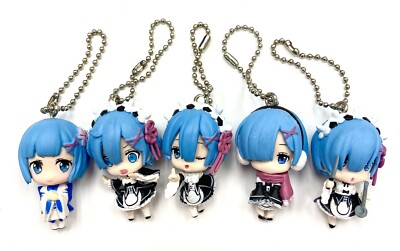 ☆recoryu☆ Re Zero Anime Cute Swing Mascot SD Mini Figure Keychain