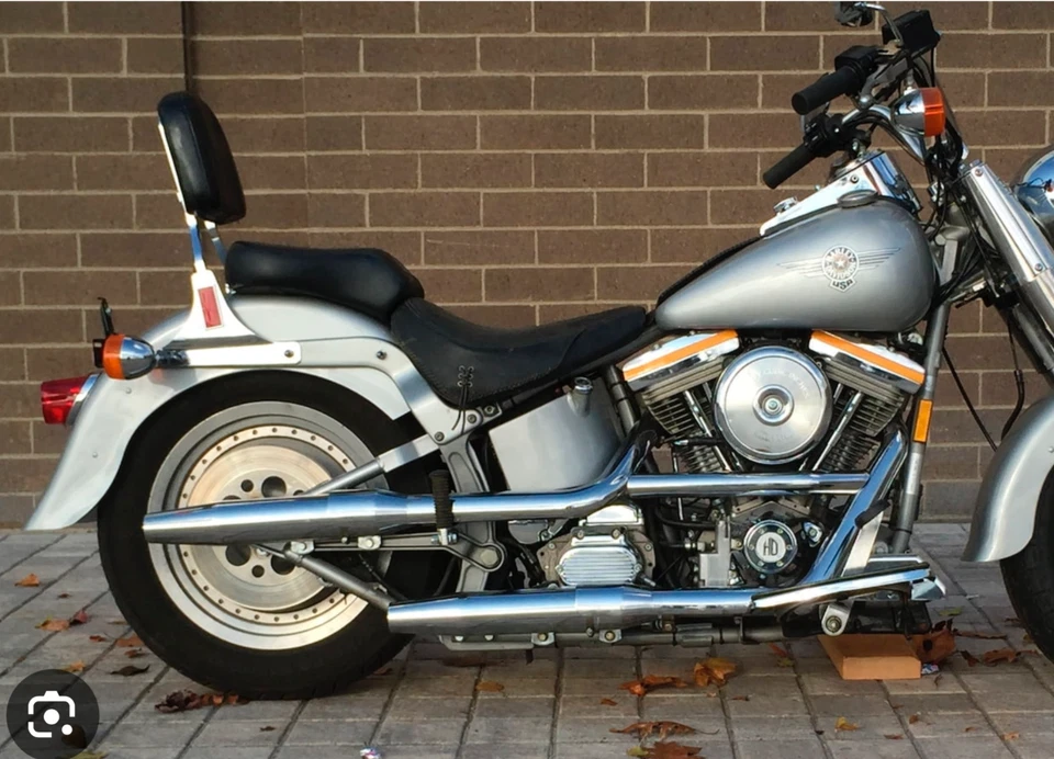 Khrome Werks 90-99 FatBoy Heritage FLSTN🔥Harley baloney 切割一脚蹬消声器 — 第 4/4 张图片