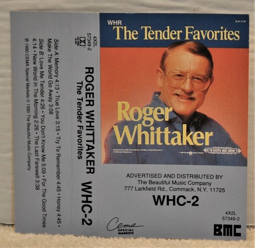 ROGER WHITTAKER "The Tender Favorites" Cassette - Picture 2 of 4
