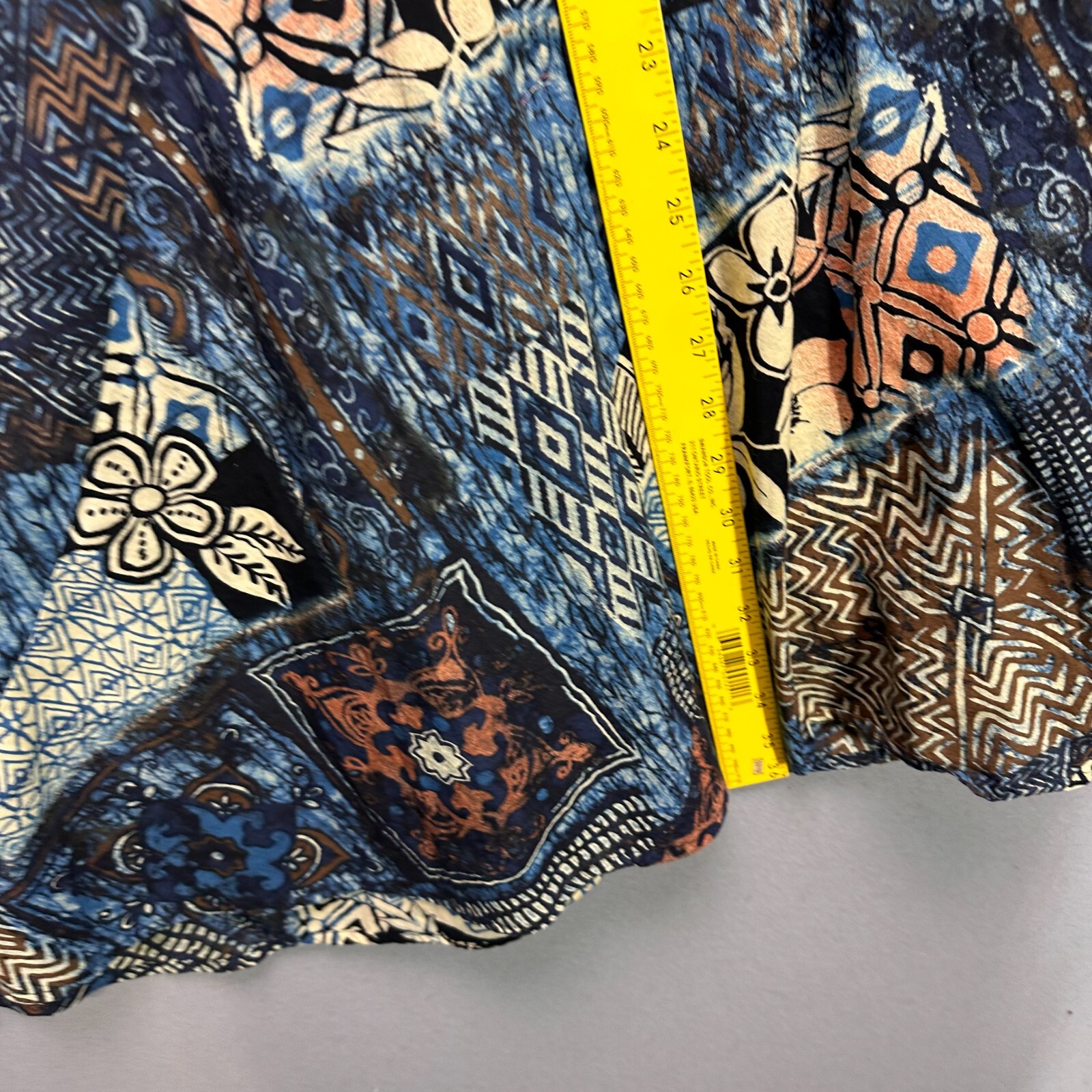 Chico's Sz 2 Patchwork Pattern Maxi Medium A-Line… - image 10