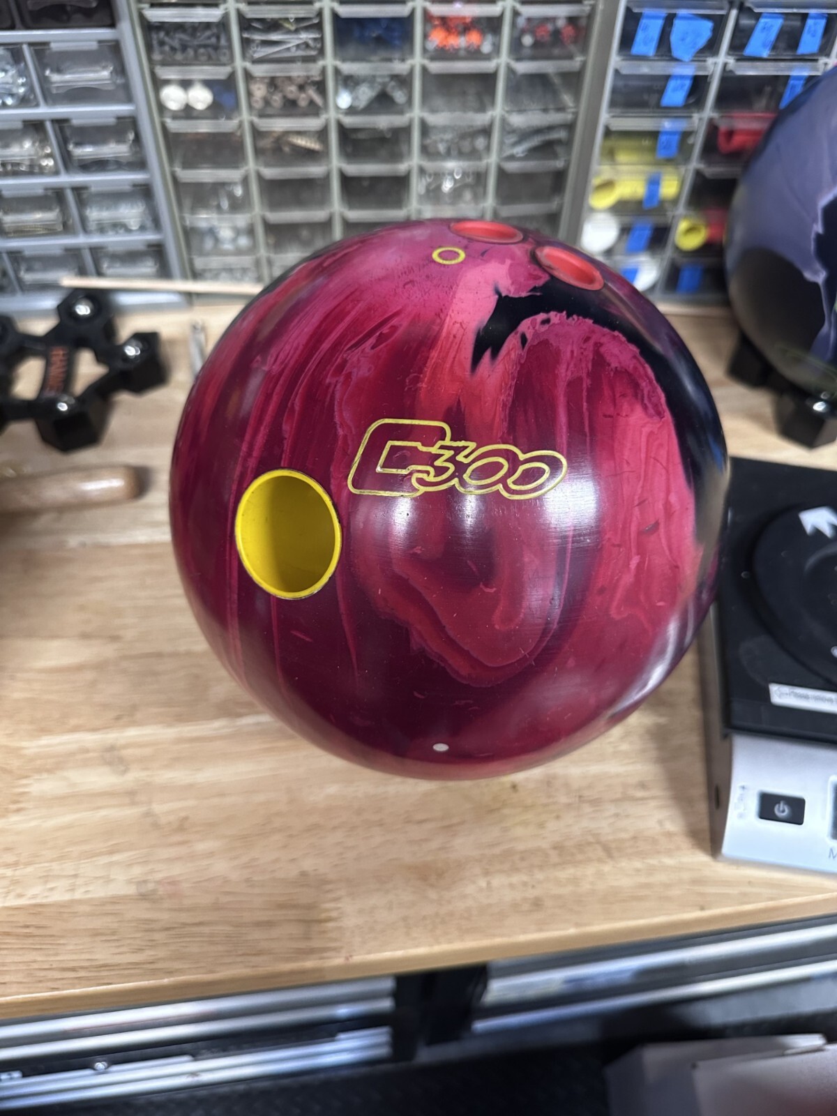 USED - Bowling Ball - 15lb Columbia300 "SPEED" DRILLED WEIGHT 14lb 11oz thumbnail 4