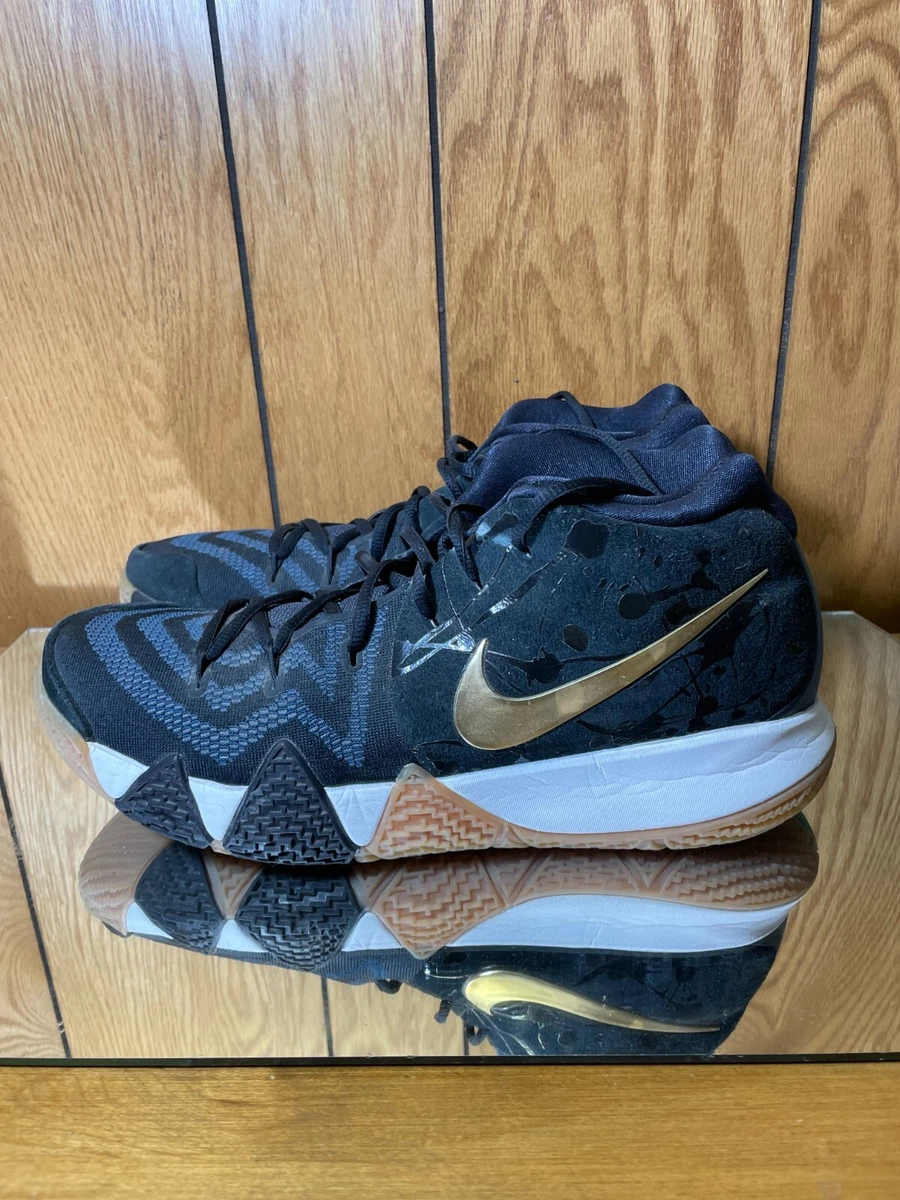 Nike Kyrie 4 Pitch Men s Size 13 Blue Black Basketball Shoes 943806 403