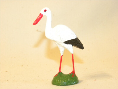 TOY FIGURE COMPOSITION DURSO WILD ANIMAL THE STORK CHIALU ELASTOLIN NB
