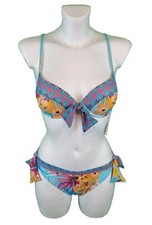 Fürstenberg Push Up Bikini Größe 38 A - 38 C - 40 C Cup Bademode Hellblau Bügel