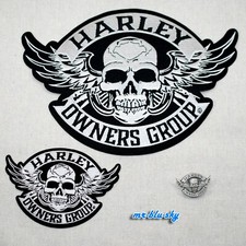 Set toppe e spille teschio argento alato ~ gruppo proprietari Harley Davidson HOG H.O.G. 