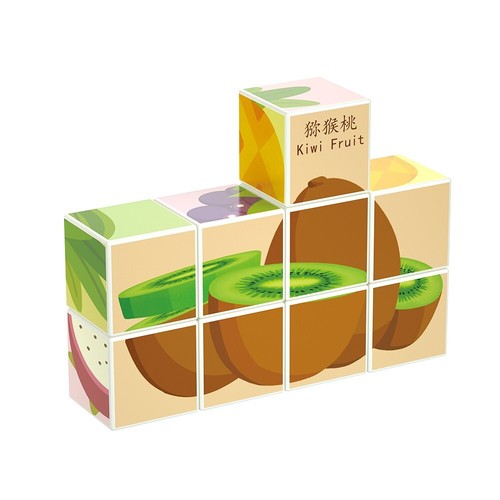Fruits Theme Magnetic Cube Puzzle Magic Blocks Educational Toy for Kids 3+ STEAM - Picture 5 of 8