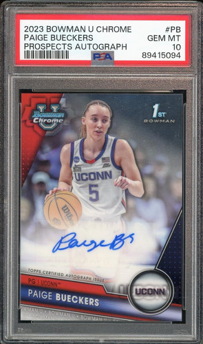 Paige Bueckers #BCPA-PB 2023 Bowman Chrome University Prospects Autographs card