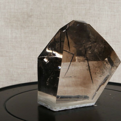B4491-974g Rare natural black hair silk quartz crystal point healing - Picture 4 of 12