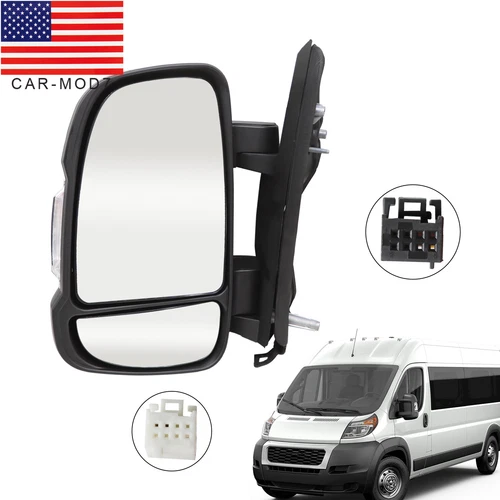 Driver Left Side Power heated Mirror for 2010-2024 RAM Promaster 1500 2500 3500