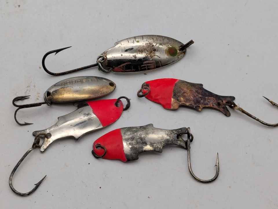 3 Schoff’s Triple Teazers Spoons-1-Luhr Jensen Spoon-1-E.P. Spoon-Free Shipping. - Image 2 of 4