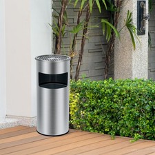 4.5 gal/17 L Indoor Outdoor Trash Can, Commercial Garbage Can with Removable ...