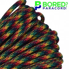 Jamaican - 100 FT - 550 Paracord Rope 7 strand Parachute Cord