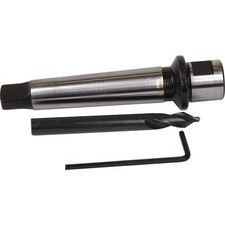 Aufnahmeschaft MK 2 m.Zentrierbohrer HM-Lochs&auml;gen 31-100mm TECWERK Aufnahmedorn