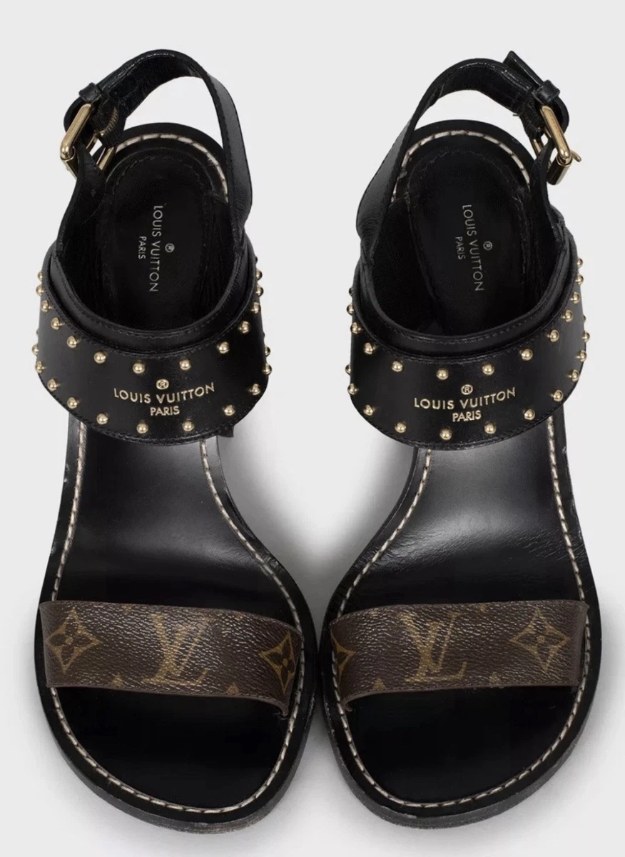 Louis Vuitton 100 % Leather Sandals for Women for sale | eBay