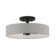 Livex Lighting - Elmhurst - 4 Light Semi-Flush Mount In Timeless Style-6 Inches