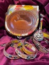 Dooney & Bourke Big Duck * DIPINTA * fiorentino * pelle * edizione limitata * borsa * VHTF