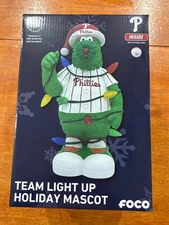 FOCO Philadelphia Phillie Phanatic Team Light-Up Holiday Mascot-New, Never Used
