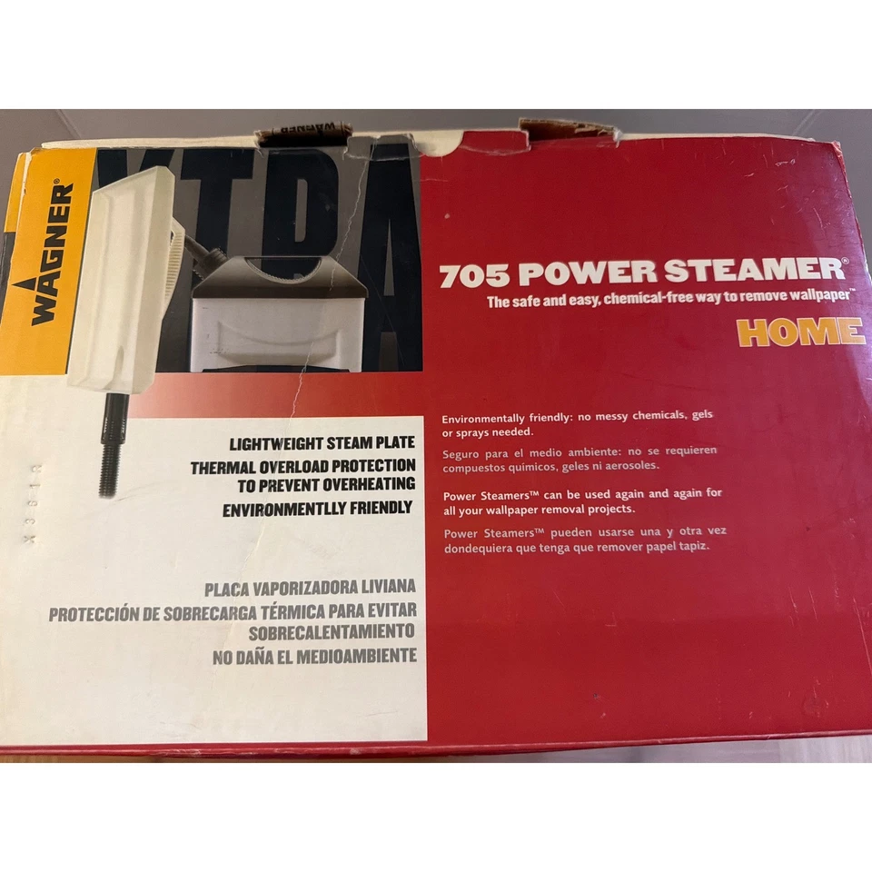 NUEVO Kit de herramientas removedor de papel tapiz modelo hogar vapor eléctrico Wagner 705 Foto 2 de 4