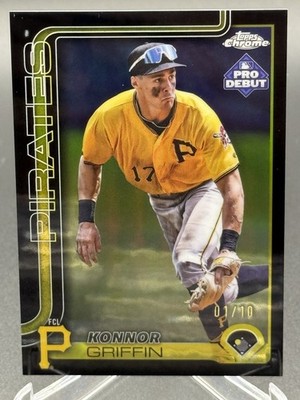 2025 Topps Pro Debut KONNOR GRIFFIN Chrome Black Refractor 01/10