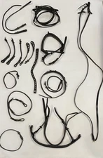 Kieffer Leather Lot Dressage English Bridle Headstall Ground Reins Black E6