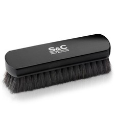 Premium Horsehair Shoe Polish Brush Handcrafted Beechwood Shoe Brush for Shine